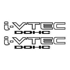 37 2x Black I-vtec Dohc Vinyl Decal Stickers Emblem Honda Acura Ivtec