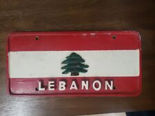 Lebanon Flag License Plate Original Solid Heavy