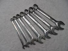 Snap-on Stubby Combination Sae Wrench Set Oex Series 12 Pt - 7 Pcs