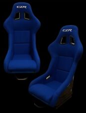 X2 Czr Racing Blue Cloth Fiber Glass Bucket Racing Seatsmount Bracket Slider