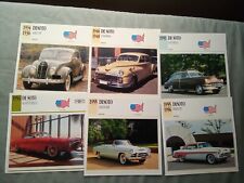 Desota Set Of 8 Classic Car Cards By Atlas 1935-1959