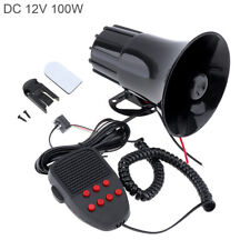 105db 12v 7 Sound Car Truck Loud Horn Warning Alarm Megaphone Siren Mic Speaker