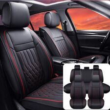 For Chevrolet Silverado Gmc 1500 2500hd 3500hd 5-seats Car Seat Cover Pu Leather
