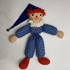 Efie Puppen Stuffed Clown Jester With Music Box Vintage 727