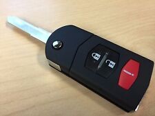 Mazda Remote Flip Key Fob Caseshell 3 Button Mazda 3 6 Rx-8 Cx-7 Cx-9
