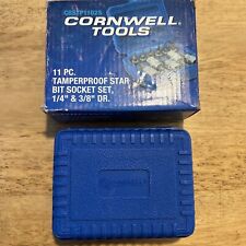 Cornwell Star Tamperproof Bit Socket Set 14 38 Drive T8-t55 Cbstp1102s New