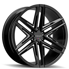 24 Giovanna Vetse Rims Black Wheels Tires Tpms Fit Escalade Tahoe Sierra Yukon