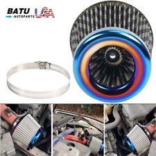 Universal 376mm Car Air Filter High Flow Cold Air Intake Dry Cone Replacement