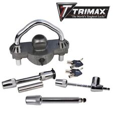 Trimax Premium 3 Piece Combo Trailer Lock Coupler Lock Receiver Hitch Pin Lock