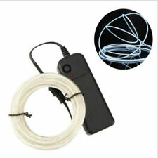 Battery Powered Neon Led Light Glow El Wire String Strip Rope Tube Party Decor