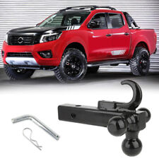 2 Car Trailer Hitch Triple Ball Receiver Wtow Hollow Hook For Nissan Frontier
