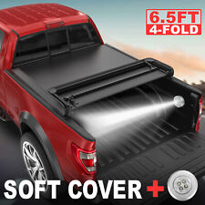 4-fold Truck Bed 6.5ft Tonneau Cover For 14-19 Chevy Silverado Gmc Sierra 1500