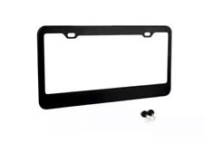Bmw Matte Black Stainless Steel Metal License Plate Framescrew Caps Tag Cover