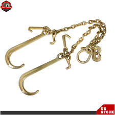 Fits For Truck Tow Chain V Type Tow Chain J Hook G70 38 X 2 Ft