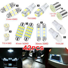 42pcs New Led Interior Lights Bulbs Kit Car Trunk Dome License Plate Lamps 6000k