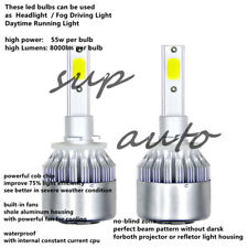 880 881 899 H27 Led Headlight Bulbs 8000lm 3000k Super Yellow Kit Fog Light