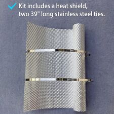 Exhaust Heat Shield Automotive Embossed Aluminum Muffler Shieldwrap 20 X 12in