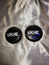 Xxr Racing Center Wheel Caps Replacement Qty 2 Black Plastic Wchrome Logo 75mm