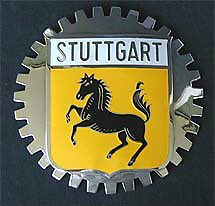 Stuttgart Germany Horse Car Grille Badge Chrome Emblem Ml Benz Bmw