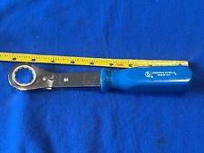 Cornwell Rb9791 Reversible 12pt Offset Box End Ratcheting Blue Handle Wrench Usa