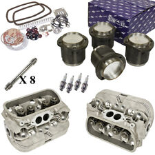 1600cc Air-cooled Vw Bug Engine Rebuild Kit Top End Heads Pistons