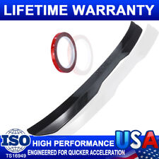 Universal Rear Roof Lip Spoiler Wing Glossy Black Tail Abs Strips For Hatchback