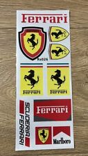 9 Ferrari Stickers Decals Sheet