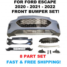 Fits 2020 2021 2022 Ford Escape Front Bumper Cover Upper Lower Fog Light Covers