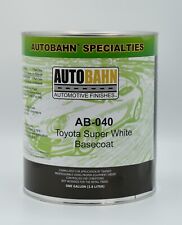 Gallon Size Toy040 Toyota Super White Basecoat Free Shipping