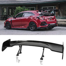 For Honda Civic 46 Glossy Black Rear Trunk Spoiler Racing Gt Wing Adjustable