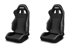 Pair Sparco R100 Reclinable Racing Seat - Blackgrey Fabric