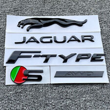 Glossy Black Badge Rear Trunk Emblem Sticker Fits Jaguar F-type S Awd Logo Decal