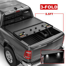 3-fold 5.5ft Hard Truck Bed Tonneau Cover For 2015-2023 Ford F150 Waterproof