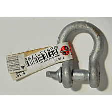 516 Galvanized Steel Screw Pin Anchor Bow Shackle - Wll 1500lbs Swl 1060 Lbs