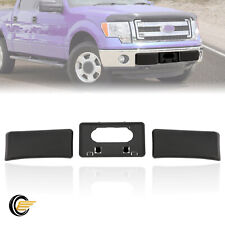 Front Bumper Guards Pads License Plate Frame Bracket For Ford F150 2009-2014