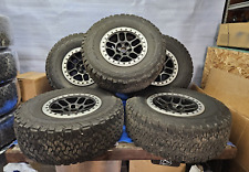 2018-2023 Jeep Wrangler Gladiator Rims Tires Black Silver 5 Pc Set Oem 33