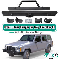 Front Rear Bumper Kits For 1984-2001 Jeep Cherokee Xj Whitch Receiver D-rings