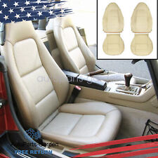 Fits Bmw Z3 1996 1997 1998 1999 Full Surround 2 Front Leather Seat Covers Beige