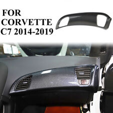 Carbon Fiber Dashboard Panel Decor Cover For Chevrolet Corvette C7 2014-2019