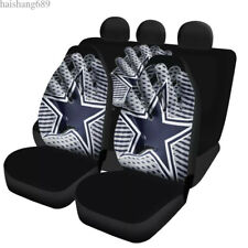 Us Dallas Cowboys Carpickup Seat Covers Front Rear 5 Seater Cushion Protectors
