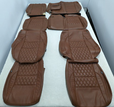 For Dodge Durango Express Crew 2011-2023 Brown Interior Leather Seat Covers Dh39