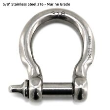 58 Inch Shackle D Rings Stainless Steel 316 Marine Grade Bow Anchor Shackle