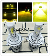 H4 9003 Hb2 Led Headlights Bulbs Conversion Kit High Low Beam 3000k Yellow 55w