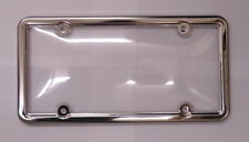 Clear License Plate Cover Shield With Stainless Steel Frame