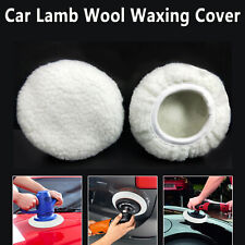 5-67-89-10 Car Polisher Wax Polishing Bonnet Buffer Pads Lambs Wool Cover