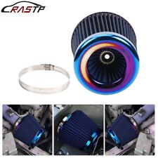 3 76mm Universal Car Air Filter High Flow Cold Air Intake Dry Cone Replacement