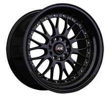 Xxr 521 Bolt-on Color Gloss Black Wheel W Gold Rivets -5x100114.3 18x8.535mm