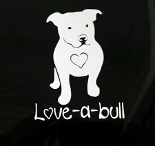I Love My Pitbull Dog Ipad Vinyl Car Window Decal Sticker Love-a-bull Pit Bull