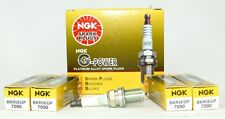 Set Of 4 Ngk 7090 G-power Nickel Performance Spark Plugs Bkr5egp