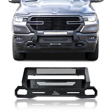 Front Bumper Compatible With 2019-2024 Ram 1500 Black Truck Guard Bull Bar